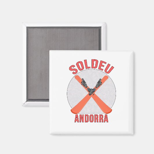 Soldeu, Andorra Magnet (Vorderseite/Rückseite)