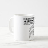 Soldier Army Funny German Army Kaffeetasse (Vorderseite Links)