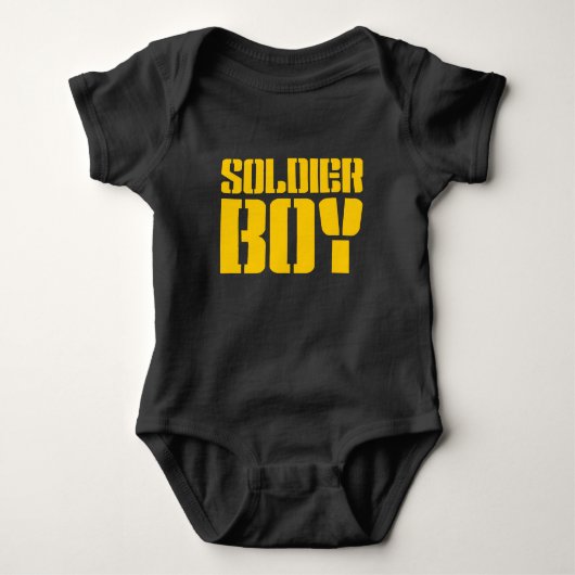 SOLDIER BOY BABY STRAMPLER (Vorderseite)