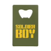 SOLDIER BOY GELDBEUTEL FLASCHENÖFFNER (Vorderseite)