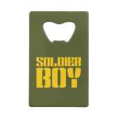 SOLDIER BOY GELDBEUTEL FLASCHENÖFFNER (Rückseite)