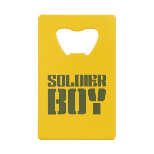 SOLDIER BOY GELDBEUTEL FLASCHENÖFFNER (Vorderseite)