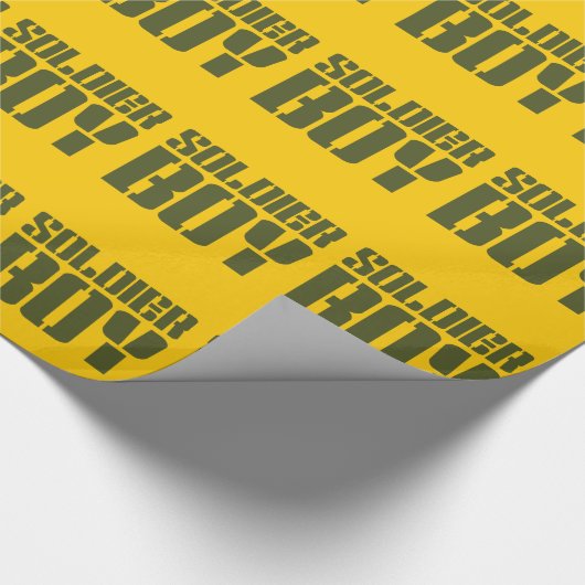 SOLDIER BOY GESCHENKPAPIER (Ecke)