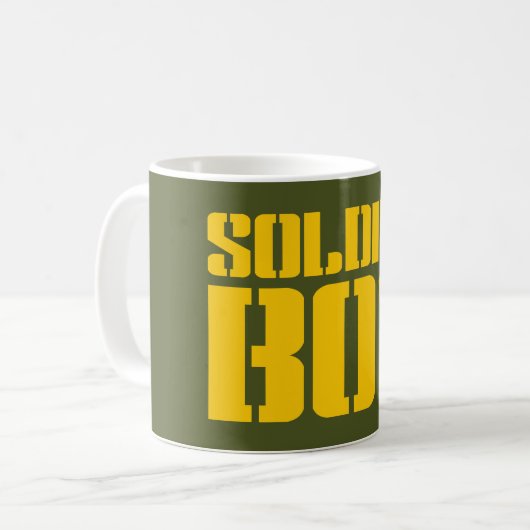 SOLDIER BOY KAFFEETASSE (Vorderseite Links)