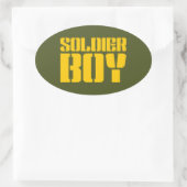 SOLDIER BOY OVALER AUFKLEBER (Tasche)