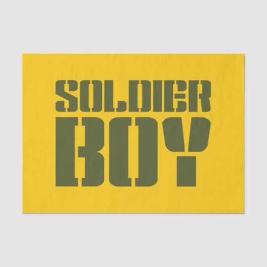 SOLDIER BOY SEIDENPAPIER (Vorderseite)