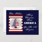 SOLDIER CHRISTMAS CARD FEIERTAGSPOSTKARTE (Vorne/Hinten)