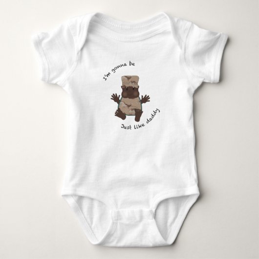 Soldier Daddy Baby Strampler (Vorderseite)