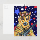 SOLDIER DEUMAN SHEPHERD POSTKARTE (Vorne/Hinten)
