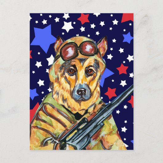 SOLDIER DEUMAN SHEPHERD POSTKARTE (Vorderseite)