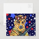 SOLDIER DEUMAN SHEPHERD POSTKARTE (Vorne/Hinten)