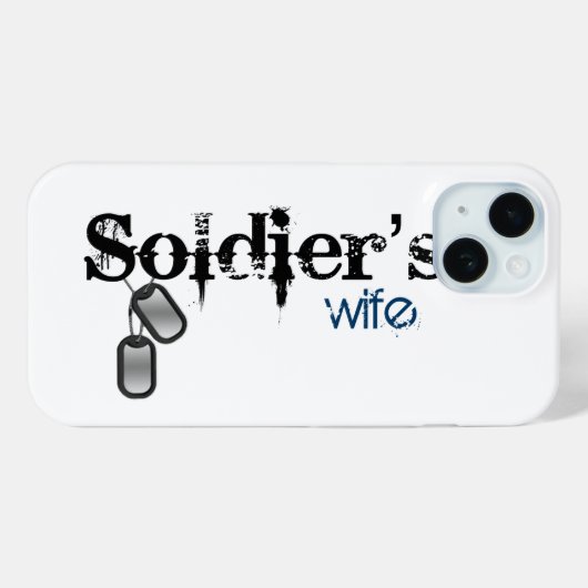 Soldier-Ehefrau Case-Mate iPhone Hülle (Rückseite (Horizontal))