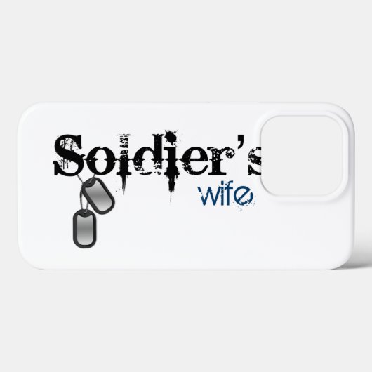 Soldier-Ehefrau Case-Mate iPhone Hülle (Rückseite (Horizontal))