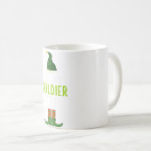 Soldier Elf Funny Christmas Pajama Kaffeetasse (VorderseiteRechts)