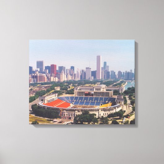 Soldier Field Skyline Leinwanddruck (Vorderseite)