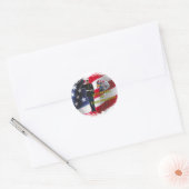 Soldier-Flagge Runder Aufkleber (Umschlag)