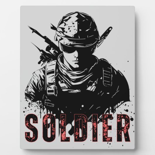 Soldier Fotoplatte (Vorderseite)