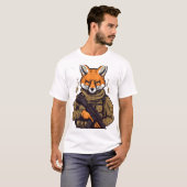 Soldier Fox Army Military Fox T-Shirt (Vorne ganz)