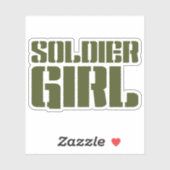 SOLDIER GIRL AUFKLEBER (Blatt)