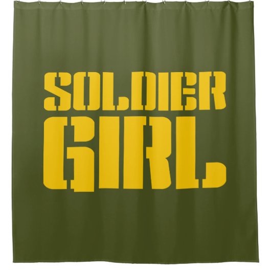 SOLDIER GIRL DUSCHVORHANG (Vorderseite)