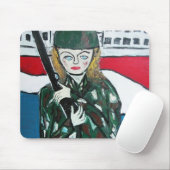 Soldier Girl Mousepad (Mit Mouse)