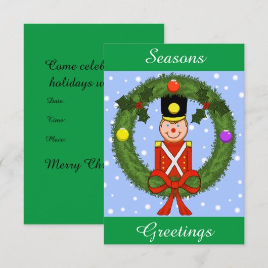 Soldier Holiday Party Einladung (individuell einst (Vorne/Hinten)