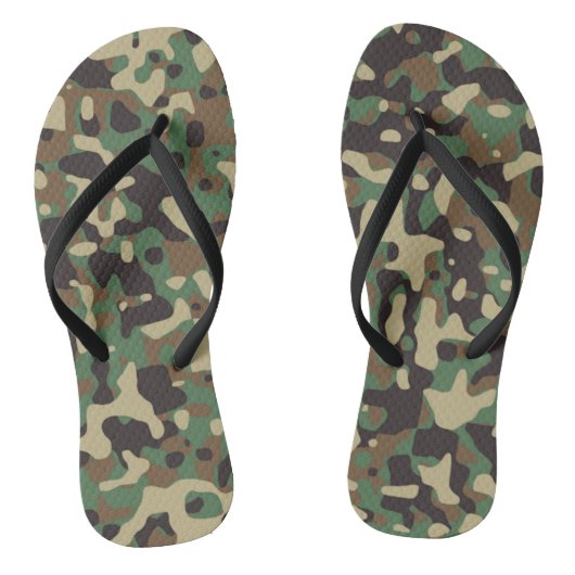 Soldier Joe GI Camouflage Party Flip Flops Badesandalen (Fußbett)