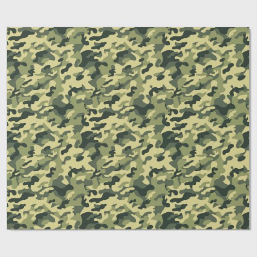 Soldier Joe GI Camouflage Party Geschenkpapier (Flach)