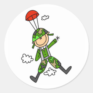Soldier Jumper Runder Aufkleber
