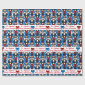 Soldier Nutcracker personalisieren Weihnachtsschne Geschenkpapier (Flach)