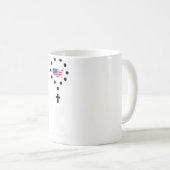 Soldier Prayer Rosary Beads United States American Kaffeetasse (VorderseiteRechts)