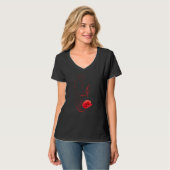 Soldier Red Poppy Militärdenkmal Veteranen Tag T-Shirt (Vorderseite Vollansicht)