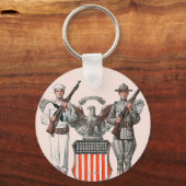 Soldier, Sailor and U.S. Shield Schlüsselanhänger (Vorderseite)