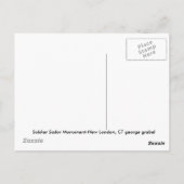 Soldier Sailor Monument Postkarte (Rückseite)