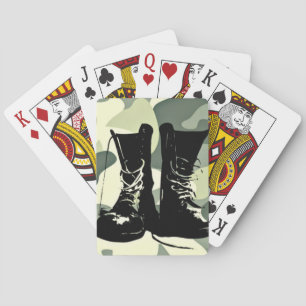 Soldier Stiefel Silhouette Spielkarten