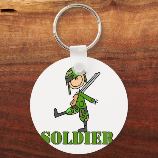 Soldier Strichmännchen Schlüsselanhänger (Vorderseite)