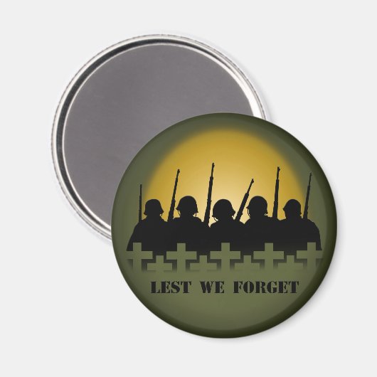 Soldier Tribute Magnet, damit wir Kriegsgeschenke  Magnet (Vorderseite/Rückseite)
