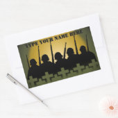 Soldier Tribute Stickers, damit wir nicht vergesse Rechteckiger Aufkleber (Umschlag)