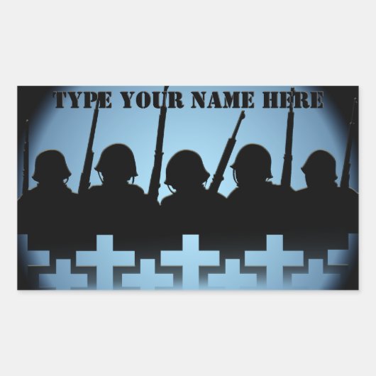 Soldier Tribute Stickers, damit wir nicht vergesse Rechteckiger Aufkleber (Vorderseite)