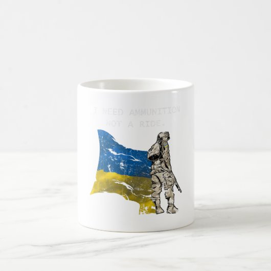 SOLDIER Ukraine Ich brauche Munition nicht eine Re Kaffeetasse (Mittel)