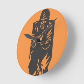 Soldier Wall Clock Runde Wanduhr (Winkel)