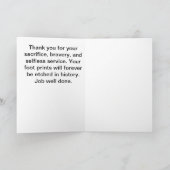 SoldierGirl-Grußkarte Feiertagskarte (Innenseite)