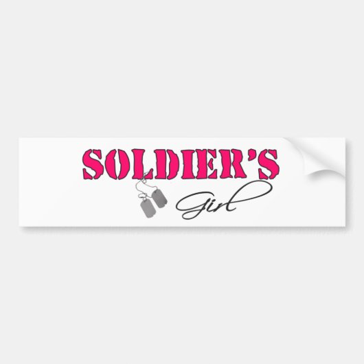 SoldiersGirl Autoaufkleber (Vorne)