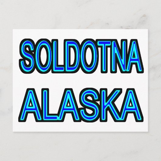 Soldotna Alaska Postkarte (Vorderseite)