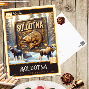Soldotna, Alaska Vintage Ansichtskarte Postkarte