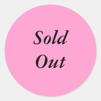 SoldOut Runder Aufkleber