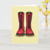 Sole Mate Love Stiefel Karte (Gelbe Blume)