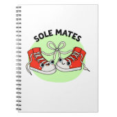 Sole Mates Funny Shoe Pun Notizblock (Vorderseite)