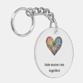 Sole mates run together schlüsselanhänger (Vorderseite links)