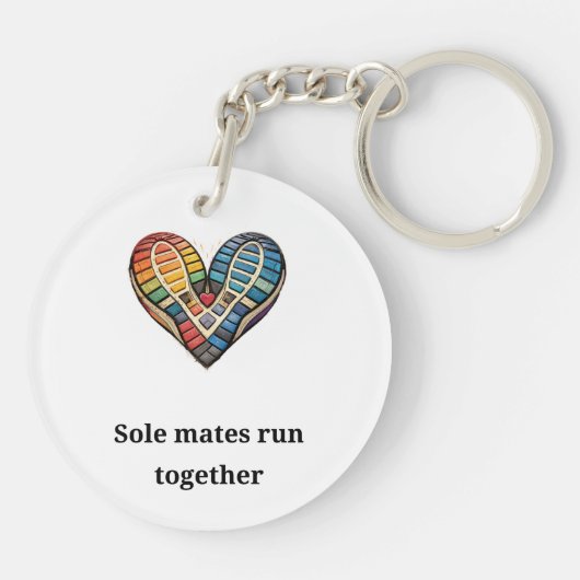 Sole mates run together schlüsselanhänger (Rückseite)